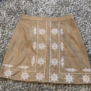 Lulus suede skirt